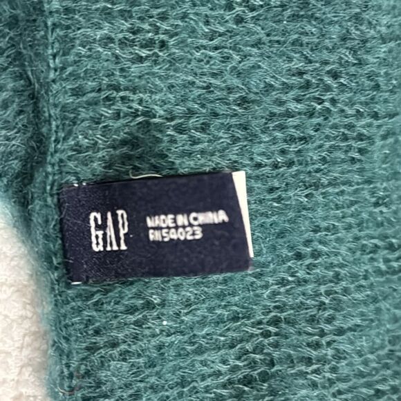 Gap Women Multi Color Block Mohaire Nylon Blend Scarf - Picture 3 of 10